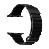 Apple Watch 7 41mm KRD-78 Suni Deri Kordon thumbnail 7
