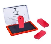 Mühür Kauçuk Alaşım Kırmızı Jiklet Kaşe 6mmx15mmx40mm thumbnail 1