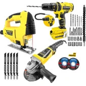 Anadolu Strong Süper Set 24 W Darbeli Matkap 650w Lazerli Dekupaj ver Ayarı Taşlama 1069-1033-803 - 1