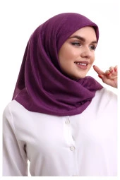 Kofra Desenli Baş Örtü - Lila thumbnail 5