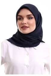 Kofra Desenli Baş Örtü - Siyah thumbnail 1