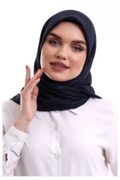 Kofra Desenli Baş Örtü - Siyah thumbnail 2