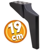 Logan Lüks Mobilya Kanepe Tv Ünitesi Konsol Koltuk Ayağı 19 Cm Siyah Ayakları - 1