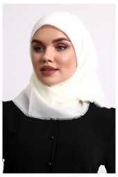 Pamuklu Pano Düz Desensiz Örtü Krem thumbnail 3