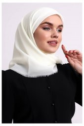 Pamuklu Pano Düz Desensiz Örtü Krem thumbnail 4