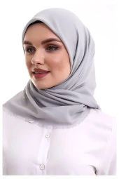 Pamuklu Pano Düz Desensiz Örtü Gri thumbnail 3