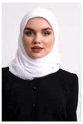 Pamuklu Pano Düz Desensiz Örtü Beyaz thumbnail 1