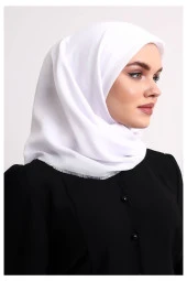 Pamuklu Pano Düz Desensiz Örtü Beyaz thumbnail 4