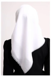 Pamuklu Pano Düz Desensiz Örtü Beyaz thumbnail 6