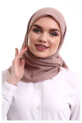 Pamuklu Pano Düz Desensiz Örtü Pudra - 2