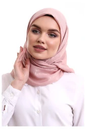 Kofra Desenli Baş Örtü - Pembe thumbnail 2
