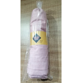 LASTİKLİ ÇARŞAF TEK KİŞİLİK YASTIKLI PEMBE RENK - 1