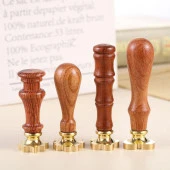 Boş Mum Mühür Pirinç Damga Başlığı Yonca Yaprağı Şeklinde 26x26mm thumbnail 8