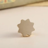 Boş Mum Mühür Pirinç Damga Başlığı Sekizgen Yıldız 24x284mm thumbnail 2