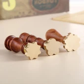 Boş Mum Mühür Pirinç Damga Başlığı Sekizgen Yıldız 24x284mm thumbnail 5