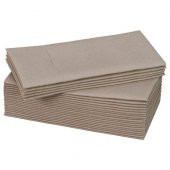 Dikdörtgen Peçete Bej Renk MeridyenDukkan 38x38 cm 25 Adet Kağıt Servis Peçete - 1