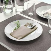 Dikdörtgen Peçete Bej Renk MeridyenDukkan 38x38 cm 25 Adet Kağıt Servis Peçete - 3