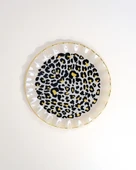 Glore Leopar Wavy Altın Yaldızlı 6 Kişilik Cam Pasta Tabağı Takımı 25098 thumbnail 1