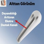 Lüks Mobilya Kanepe Sehpa TV Ünitesi Koltuk Ayağı 20 cm Beyaz Baza Ayak thumbnail 2