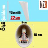 Lüks Mobilya Kanepe Sehpa TV Ünitesi Koltuk Ayağı 20 cm Beyaz Baza Ayak thumbnail 3