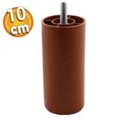 SANCAK Gizli Ayak (KAHVE) (M/8) Silindir Destek Ayağı 10 cm - 1