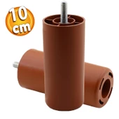 SANCAK Gizli Ayak (KAHVE) (M/8) Silindir Destek Ayağı 10 cm - 4