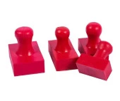 Mühür Kauçuk Alaşım Kırmızı Kaşe Dikdörtgen 60x30mm thumbnail 9