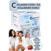 Collagen Code1 Tıp1-2-3 Kolajen+Hyaluronik Asit+C Vitamini Çilek Aromalı thumbnail 1