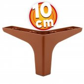 Lüks Mobilya Kanepe Sehpa TV Ünitesi Koltuk Ayağı 10 cm Kahverengi Baza Ayak thumbnail 1