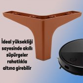 Lüks Mobilya Kanepe Sehpa TV Ünitesi Koltuk Ayağı 10 cm Kahverengi Baza Ayak thumbnail 5