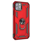 Apple iPhone 11 Pro Yüzüklü Tank Kılıf Bordo - 2
