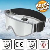 Kayak Gözlüğü Antifog Güneş Kar Şeffaf Snowboard Glasses Ekonomik Seri Gözlük - 2