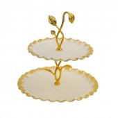 Glore Latte Altın Yaldızlı Cam Kurabiyelik 26089 thumbnail 1