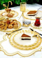 Glore Latte Altın Yaldızlı Cam Kurabiyelik 26089 thumbnail 2