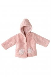 Andywawa Kız Bebek Yıldız Kabartmalı Welsoft Pembe Mont AC23159 - 1