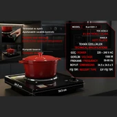 Kunhya Tekli Elektrikli Ocak Tek Gözlü Elektrikli Ocak thumbnail 4