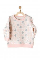 Andywawa Kız Bebek Kalp Temalı Pembe Alt Üst Bebek Takım Ac23250 - 2