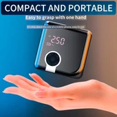 Auhma A5544 Dijital Ekranlı Kompresörlü Hava Pompası | 4000mAh Powerbank | LCD Ekran, LED Işık, Hızlı Şarj Özellikli - 2