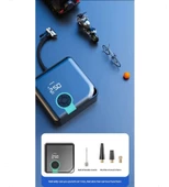 Auhma A5544 Dijital Ekranlı Kompresörlü Hava Pompası | 4000mAh Powerbank | LCD Ekran, LED Işık, Hızlı Şarj Özellikli - 3