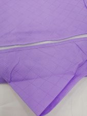 3 ADET ÇEYİZLİK BÜYÜK BOYYORGAN DÖŞEK HURCU LİLARENK 100X50 CM EBATİNDA FERMUARLİ LİLA RENKTELAKUMAŞ - 5