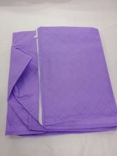 3 ADET ÇEYİZLİK BÜYÜK BOYYORGAN DÖŞEK HURCU LİLARENK 100X50 CM EBATİNDA FERMUARLİ LİLA RENKTELAKUMAŞ - 3