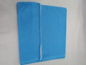 3 LÜ BÜYÜK BOY YORGAN YASTIK BATTANIYE HURCU ÇOK  AMAÇLI HURÇ  TELA KUMAŞ 100 X 50CM MAVİ RENK ÇEYİZLİK - 4