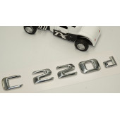 C 220d Bagaj Krom Metal 3M 3D Yazı Logo - 3