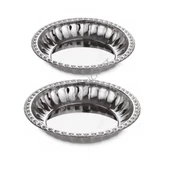PASLANMAZ ÇELİK MEYVE SALATA TABAĞI 2'Lİ 23-27 CM MISIR KASESİ - 1