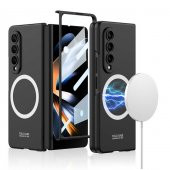 Samsung Galaxy Z Fold 4 Kılıf Wireless Şarj Özellikli Kıpta Magsafe Kapak - 2