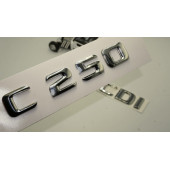 Benz C 250 CDi Bagaj Krom Metal 3M 3D Yazı Logo - 1