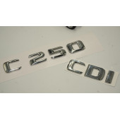 Benz C 250 CDi Bagaj Krom Metal 3M 3D Yazı Logo - 3