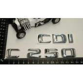 Benz C 250 CDi Bagaj Krom Metal 3M 3D Yazı Logo - 5