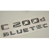 Benz C 200d Bluetec Bagaj Krom Metal 3M 3D Yazı Logo - 3