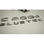 Benz C 200d Bluetec Bagaj Krom Metal 3M 3D Yazı Logo - 4